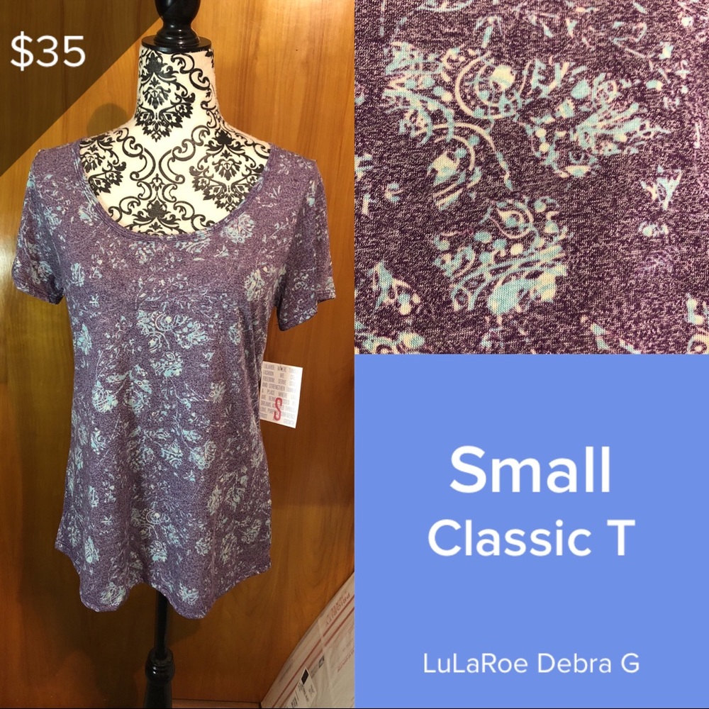 LuLaRoe Small Purple Classic Tee